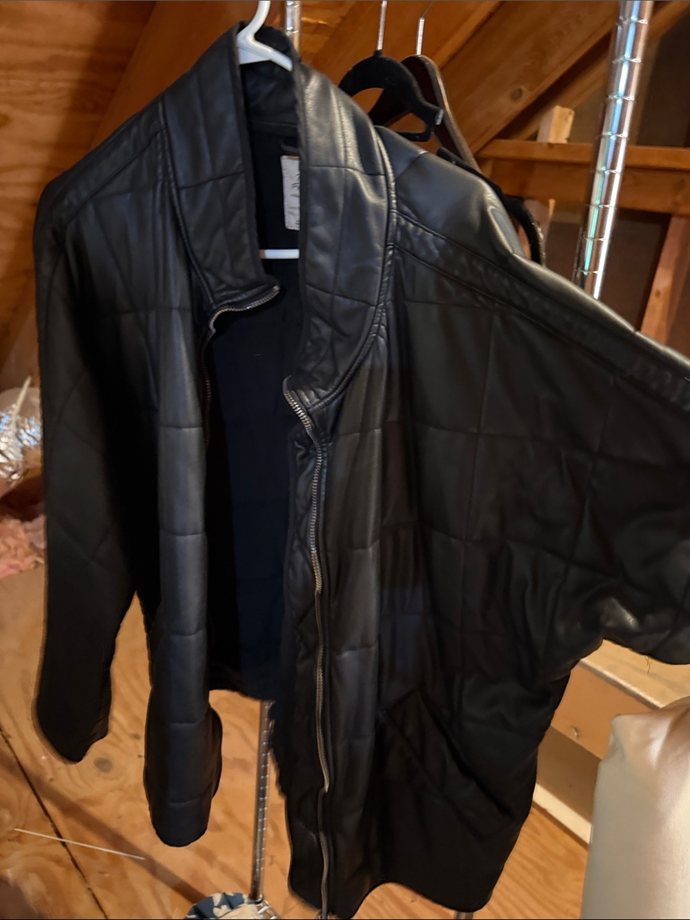 Women’s free people Black Quilted Jacket -xl